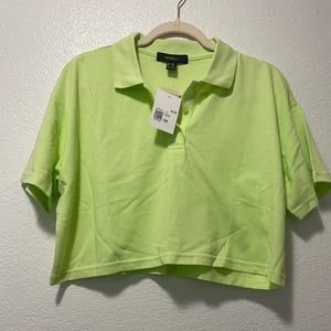 Polo shirt & mini skirt set